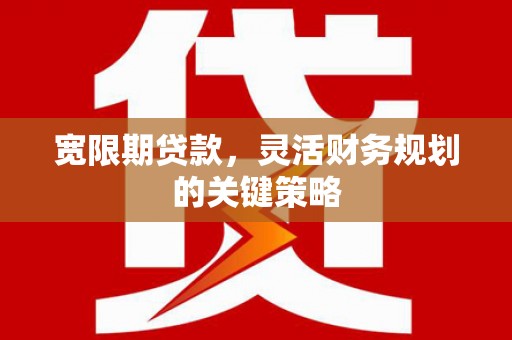 秀山宽限期贷款，灵活财务规划的关键策略