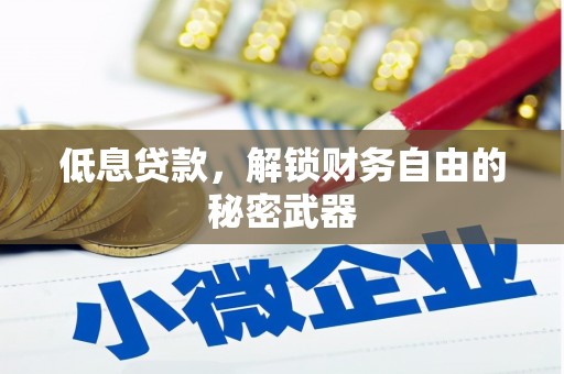 七星低息贷款，解锁财务自由的秘密武器