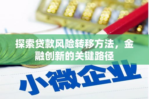 弋阳探索贷款风险转移方法，金融创新的关键路径