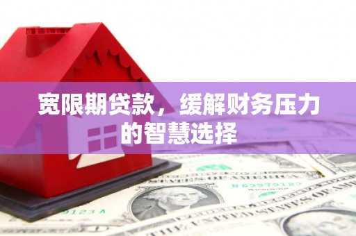 进贤宽限期贷款，缓解财务压力的智慧选择