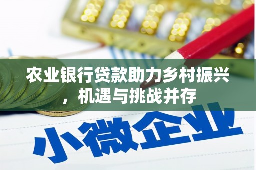 宜兰农业银行贷款助力乡村振兴，机遇与挑战并存