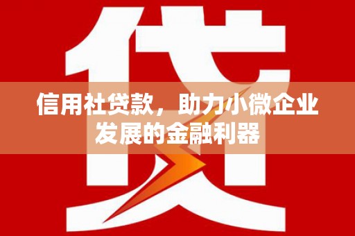 凤庆信用社贷款，助力小微企业发展的金融利器