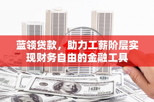 沭阳蓝领贷款，助力工薪阶层实现财务自由的金融工具